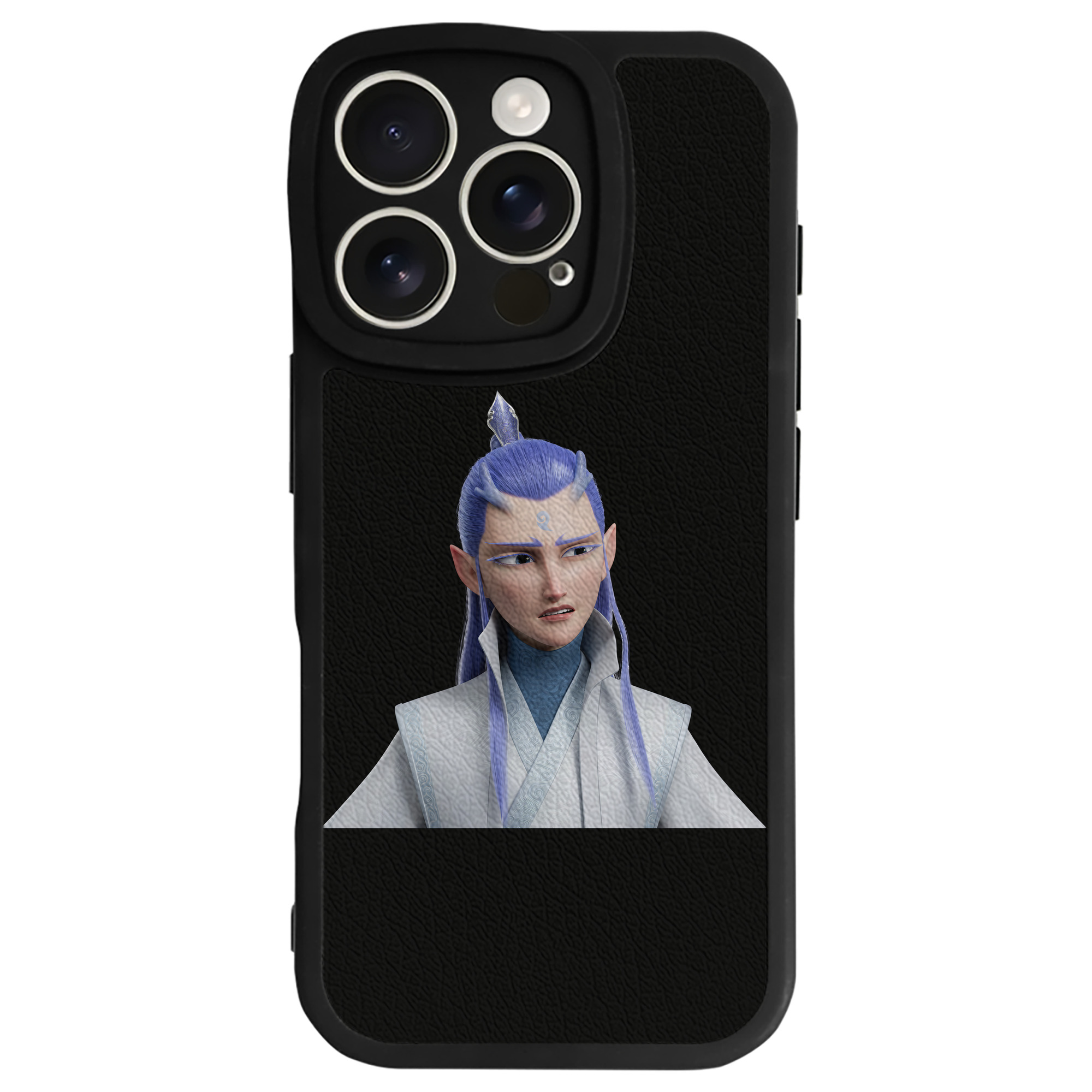 （画像用） Ne Zha 2 ナタ 魔童の大暴れ 【iPhone 16シリーズ対応】シリコンスマホケース（レザー調） 材質：シリコン